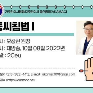 Master Tong Acupuncture I(동씨침법 I)